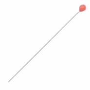 Metaal onderdelen DQ nietstift 52mm Antiek zilver-coral red (nikkelvrij)