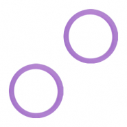 Elastiek eindjes Purple