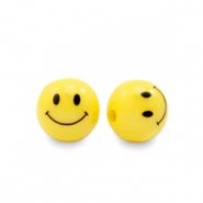 8 mm kralen van acryl smiley Yellow