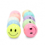 8 mm kralen van acryl smiley Multicolour