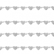 Benodigdheden van Stainless steel Roestvrij staal (RVS) jasseron heart Zilver