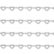 Benodigdheden van Stainless steel Roestvrij staal (RVS) jasseron heart Zilver