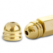 C.U.S&reg; message beads eindkap Goud (nikkelvrij)