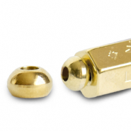 C.U.S&reg; message beads eindkap Goud (nikkelvrij)