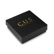 Doos voor sieraden C.U.S&reg; 7x7cm Black-gold