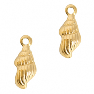 Bedels van Stainless steel Roestvrij staal (RVS) shell Goud