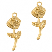 Bedels van Stainless steel Roestvrij staal (RVS) rose Goud