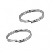 Benodigdheden van Stainless steel Roestvrij staal (RVS) splitring 10mm Zilver