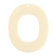Hangers van resin ovaal Off white