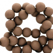 6 mm kralen van acryl Coffee brown