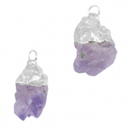 Hangers van natuursteen Purple-silver