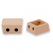 Tile bead vierkant Dusty rose