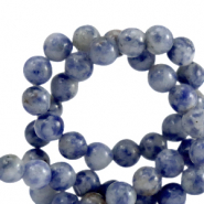 Kralen natuursteen sodaliet en microklien 8mm Blue