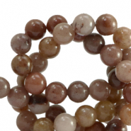Kralen natuursteen kwarts 8mm Tawny-brown