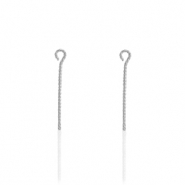 Benodigdheden van Stainless steel Roestvrij staal (RVS) kettelstift 30mm Zilver
