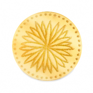 Cabochons Plexx 20mm Birth flower September-Aster Gold