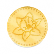 Cabochons Plexx 20mm Birth flower March-Daffodil Gold