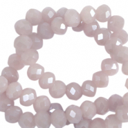 Facet kralen top quality disc 8x6 mm Mystic violet-pearl shine coating