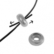 Benodigdheden van Stainless steel Roestvrij staal (RVS) bead stopper 8x4mm Silver