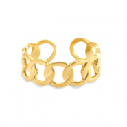 Ringen van Stainless steel Roestvrij staal (RVS) Goud
