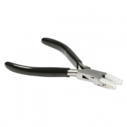 Beadsmith platbek tang Zwart-zilver