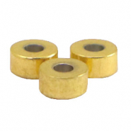 Kralen van Stainless steel Roestvrij staal (RVS) disc 4mm Goud