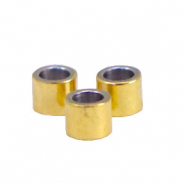 Kralen van Stainless steel Roestvrij staal (RVS) tube 2.5mm Goud