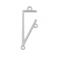 Metaal bedels DQ tussenstuk triangle Antiek zilver (nikkelvrij)