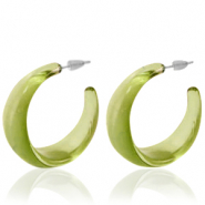 Musthave oorbellen creolen Olive green