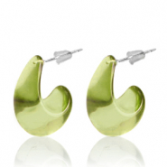 Musthave oorbellen creolen Olive green
