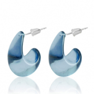 Musthave oorbellen creolen Jeans blue