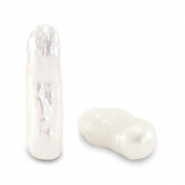 BQ Zoetwater parels irregular high luster Natural white