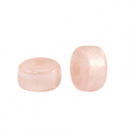 Super Polaris kralen rondellen 6x4mm Light cream peach