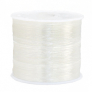 Elastiek rijg draad 1mm Transparant