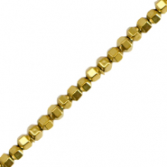 Kralen van hematite hexagon 2mm Gold