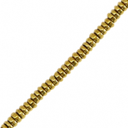 Kralen van hematite disc Gold
