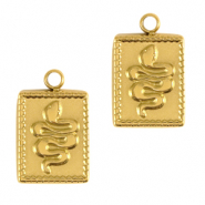Bedels van Stainless steel Roestvrij staal (RVS) snake Goud