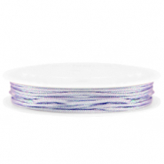 Macram&eacute; gevlochten draad 1mm Lilac purple metallic