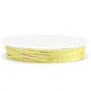 Macram&eacute; gevlochten draad 1mm Yellow gold metallic