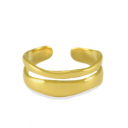 Ringen van Stainless steel Roestvrij staal (RVS) Goud