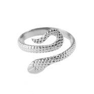Ringen van Stainless steel Roestvrij staal (RVS) Zilver