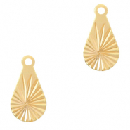 TQ metaal brass bedel drop Goud