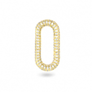 Zirkonia oval tussenstuk Gold