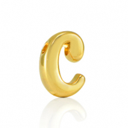 Metaal letterkralen DQ C Goud (nikkelvrij)