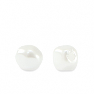 Zoetwaterparels imitatie White