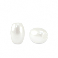 Zoetwaterparels imitatie rice White