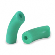 Kralen van acryl tube Turquoise