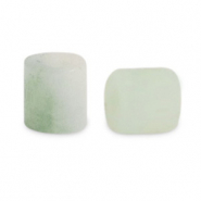 Disc natuursteen kralen serpentijn en marmer 4x4mm Glacier green