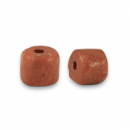 Disc natuursteen kralen marmer 4x4mm Sienna brown
