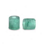 Disc natuursteen kralen kwarts 2x2mm Bermuda green